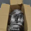 PATIKIL 304 Stainless Steel Air Vents, 3 Inch, 4pcs Round Louver Grille Vent Cover, Screen Mesh Soffit Air Outlet for Wall Ceiling Floor Ventilation