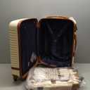 Coolife Suitcase Set 3 Piece Luggage Set Carry On Travel Luggage TSA Lock Spinner Wheels Hardshell Lightweight Luggage Set