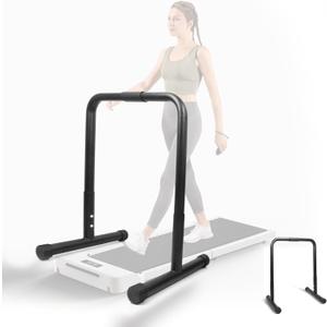 Walking Pad Handle Bar Attachment Only, Fits Walking Mats up to 21.5 inches, Walking Mat Steady Rail Height Adjustable, Treadmill Stand Feet with Non-Slip Rubber, Easy to Assemble Treadmill handrail