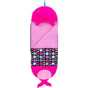 Happy Nappers: Pillow & Sleepy Sack: Lg - Neil The Pink Narwhal