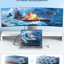 USB C to DisplayPort 1.4 Adapter 8K@60Hz, USBC to DisplayPort Adapter Compatible with Thunderbolt 5/4/3 (4K@240Hz/144Hz, HDR, 32.4Gbps DP) for MacBook Pro/Air, iPad, Surface, iPhone 17/16, XPS