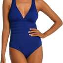 AMAVI Over The Shoulder One Piece Swimsuit (Blue)