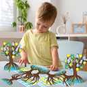 WATINC Earth Day Tree Craft Kits - Make Your Own Environmental Day Trees Decoration, DIY Earth Accessories Party Holiday Celebration Craft Supplies Home School Educational Activity for Kids (16 Pack)