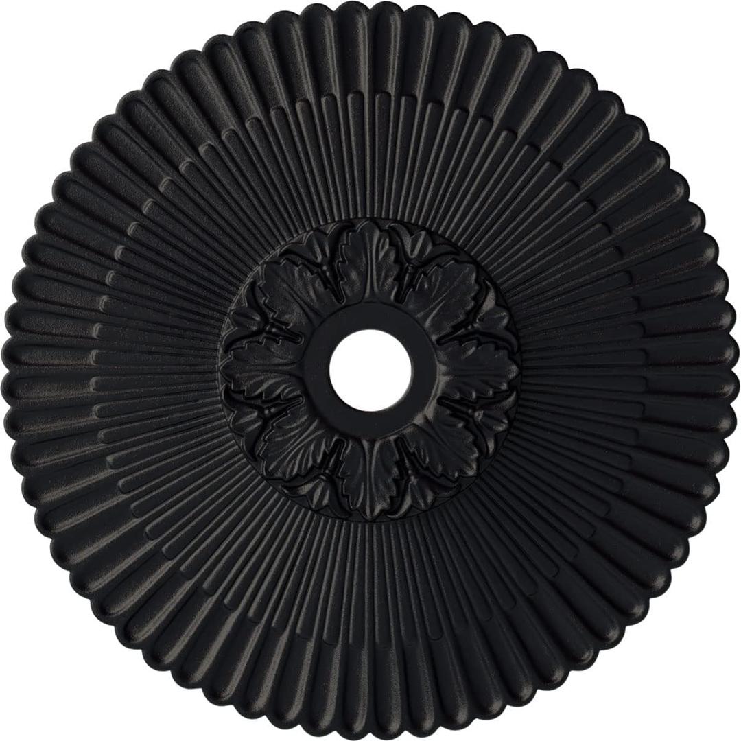 Ekena Millwork CM36MESGS Melonie Ceiling Medallion (Hand-Painted Steel Gray)