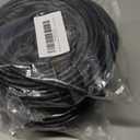 2 x MONK CABLES | CAT6 Ethernet Cable | Plenum Rated | UTP, 23AWG, 550MHz | DSX-8000 Certified | Most Certified Cable of The Whole Market (Black, 100ft)