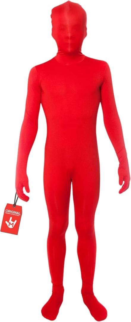 Morphsuits Kids Red Bodysuit Costume, Kids Red Suit Costume, Boys Small