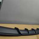 Rear Bumper Diffuser Compatible with 2012-2018 BMW 3 Series F30 F35 328i M-Performance Style Rear Bumper Lower Lip Diffuser Spoiler Double Exhausts One Outlet (Matte Black)