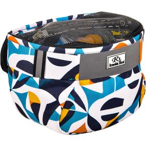 Remobia Hicol Kids Bike Basket,Durable Front Frame Bicycle & Scooter Basket Bag,Waterproof Fabric Bicycle Handlebar Bag for Boys, Girls, Toddlers with Zipper Mesh Lip(Geometry)