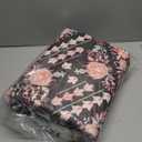 Black Rug 5'x7' - Washable Floral Boho Diamond Area Rug for Bedroom Living Room Bedside, Kitchen,Dining Room,Kids Room, Office, Low Pile Ultra Soft Stain & Fade Resistant Non Slip Carpet