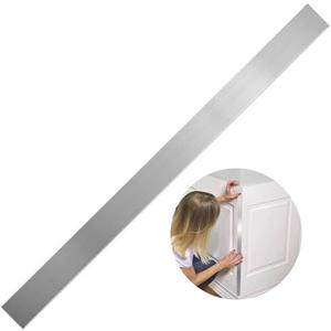 Stainless Steel Trim Strip, 304 Brushed Stainless Steel Trim Metal Strips with Adhesive Backing for Home Kitchen Tools, 2 x 29.9 Inch