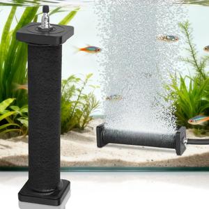 AquaMiracle New Innovative Rubber Air Stone | Air Bubbler | Oxygen Air Diffuser | for Pond Aerator | Pond Aeration | for Large Aquarium | 8x1.52 | 1-Pack