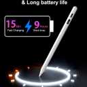 Digiroot Stylus Pen for Android, Stylus with LED Power Display, Tablet Pen Compatible with Samsung/Huawei/Lenovo/Xiaomi Tablets & Phones, Magnetic Smart Pen for iPhone, Android & HarmonyOS Devices