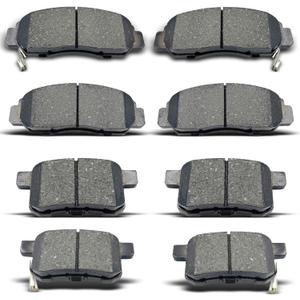 Front Rear Ceramic Brake Pads 8 Pieces Set fit for 2008-2012 Honda Accord,for 2009-2014 Acura TSX