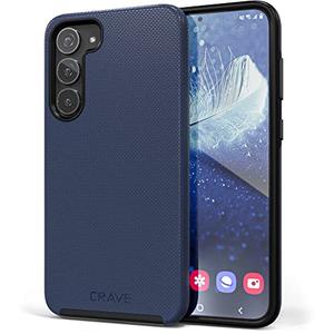 Crave for Samsung Galaxy S23 Plus Case, Shockproof Protection Dual Layer Case for Samsung Galaxy S23 Plus (6.6 inch) - Navy