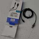 6 Foot Braided Nylon Micro Black Chrome USB Charge/Sync Cable