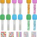 Microphone Candy Tubes Multicolor Fake Prop Microphone with Sparkly Stickers Plastic Microphone Rock Star Props for Musical Karaoke Themed Party Favors Cosplay Stage Birthday Decor Supplies (12)