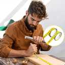 3 Pcs Tape Measure Sticker Right to Left Reading Imperial and Metric Ruler Tape Workbench Ruler Adhesive Sticky Tapes Measure for Woodworking Saw Drafting Table Men Gifts Carbon Steel