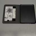 CoBak Stand Case for 7" Kindle Paperwhite 12th Gen 2024 and Kindle Colorsoft with Hand Strap - Compatible with iPhone MagSafe, for Samsung/Belkin/Anker Wireless Charging Pads, Durable, Auto Sleep Wake (Sketch Sunflower)