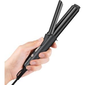 Zavarea Curling Iron for Short Hair, Mini Hair Curler with 1 Inch Ceramic Barrel, 3 Adjustable Temp, Portable Design, Instant Heating, Dual Voltage for Travel, Auto Shut-Off, Includes Storage Bag