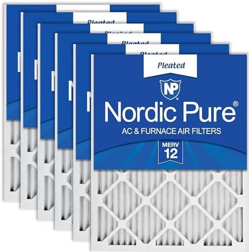 Nordic Pure 16x29 x 1 Pleated MERV 12 Air Filters 6 Pack Nordic Pure 16x29 x 1 Pleated MERV 12 Air Filters 6 Pack