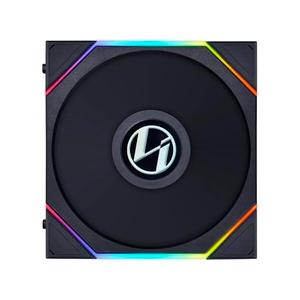 Lian Li UNI Fan TL LCD 140 Reverse Blade - ARGB Fan- FDB Bearing- Daisy-Chain Style - Black - Single Pack - Without Controller - (14RTLLCD1B.US)