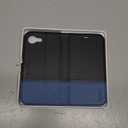 TUCCH Case Wallet for iPhone 16e 6.1", [RFID Blocking] [4 Card Holders] Stand Magnetic Closure Protective [TPU Inner Shell], PU Leather Cover Compatible with iPhone 16e, Black&Light Blue