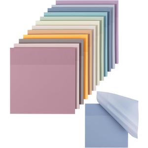 Mr. Pen- Transparent Sticky Notes, 3x3, Dreamy Pastel, 12 Pads, 600 Sheets, Bible Journaling Sticky Notes, See Through Sticky Notes, Translucent Sticky Notes, Stocky Notes for Bible Journaling