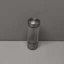 New Hydrogen Water Bottles, Portable Hydrogenated Water Bottle with SPE PEM Technology, 420ml Hydrogen Water Bottle Generator, Rechargeable Ionizer Machine for Office, Home, Travel (Silver)