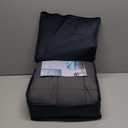 Topcee Weighted Blanket for Adults (15 lbs, 48" x 72") Twin Size Soft Cooling Heavy Blanket Sleeping, Apply to 130-160 lbs Body, Thick Breathable Blanket with Glass Bead, Easy Care (00-dark Grey)