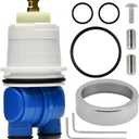 RP19804 Shower Cartridge Replacement for Delta 1300/1400 Series Single-Handle Tub and Shower Faucets and Monitor Valve (19932007), with RP22734 Bonnet Nut, Pressure-Balancing Valve Core