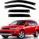 KPY Rain Guards Fit for 2007-2010 Mitsubishi Outlander, Out-Channel Window Visors Vent Wind Deflectors 4PC, Car Accessories for 07-10 Outlander
