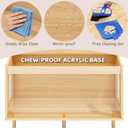 Wooden Hamster Cage with Acrylic Board Base, 31.5" (31.5"L x 15.8"W x 19.7"H)