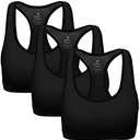 MIRITY Women Racerback Sports Bras - High Impact Workout Gym Activewear Bra M