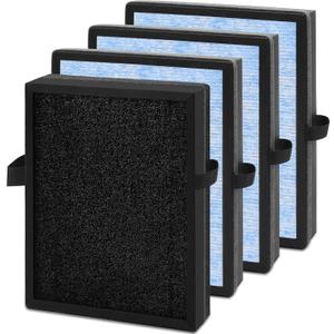 MK04 Air Filter Replacement Compatible With Aroeve MK04 MG04-JH Air Filter Replacement For Pet Dander,4 Pack Replacement Filter For Bedroom And Office, Compared to Part #MK04LX