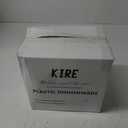 KIRE 100PCS Disposable Plates - White with Gold Rim for Party/Wedding/Graduation - Includes 50Pieces 10.25inch Dinner and 50Pieces 7.5inch Dessert/Salad Plates