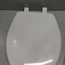 Bemis 7300SLEC Slow Close Toilet Seat, Easy Clean Hinges and Durable Plastic Seat, Made in USA, Elongated, White