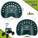 MorningRo 1 Pcs Metal Tractor Seat Vintage Tractor Seat for Lawnmower, Forklift, Farm, Home or Bar Stool (Green)