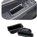 Vesul Front Row Door Side Storage Box Compatible with Ford Explorer 2016 2017 2018 2019 Armrest Phone Container Door Organizer Handle Pocket ABS Tray Insert Glove Pallet