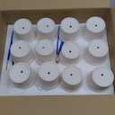 Zubebe 12 Pcs Paint Your Own Ceramic Pots Bulk Unfinished Succulent Pots Craft Kit with Drainage Hole Mini Paintable Plant Vase Ready to Paint Planter for Cactus DIY Craft(Mandala)