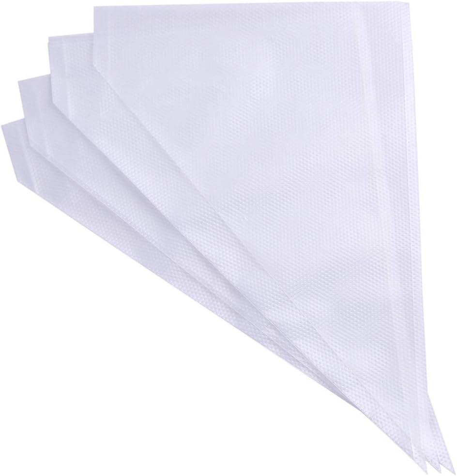 18-Inch Piping Bags 100 Pack Pastry Bag Icing Bags Frosting Bags Cake Decorating Bags Disposable Icing Bags Pastry Disposable Bag Disposable Piping Bags for Cake Cupcake Cookie Decorating (18inch)