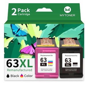 MYTONER 63XL Ink Cartridges Black and Color Replacement for HP Ink 63