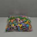 Skyygemm 180 Pcs 1.85 Inch Bagels Bird Toys for Parrots Cardboard Bird for Chewing Shredding Foraging Play Foot Wooden Parrot Toys for Medium and Large Macaws Cockatoos