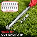 Pole Hedge Trimmer for Milwaukee M18 Battery (No Battery) | Extension Pole (7.84-9.74FT), 16.14" Laser-Cut Blade, 135 Rotating Head, Overload Protection, Shoulder Strap Included