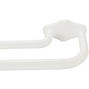 Matte White Double Curtain Rods For Windows 72-144 Inch,Heavy Duty Double Curtain Rod with Aluminum Finials and Bracket,Adjustable Double Window Rods For Blackout Or Room Darkening Panels