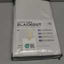 INOVADAY 100% Blackout Curtains for Bedroom, Black Out Curtains 84 Inch Long, Clip Rings Linen Blackout Drapes, Thermal Insulated Room Darkening for Living Room, 2 Panels - Beige,W50xL84