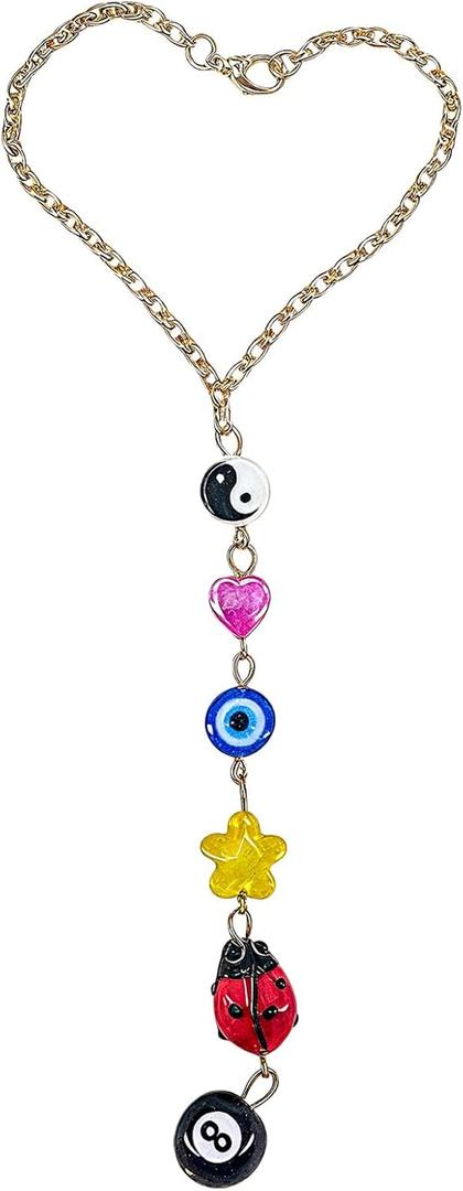 2 x Car Rearview Mirror Ornaments, Car decor, car charm, purse charms, Fashionable And Beautiful, Excellent Workmanship, Suitable For: Cars, Bags, Wallets, Etc