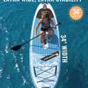11'x34 Inflatable Paddle Board for Adults Youth, Extra Wide 430LBS Capacity SUP, Stable 2-3 Person Family for Lake Ocean Fishing Surfing Yoga, Includes Accessories