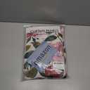 ALIGOGO Pink Floral Curtains for Living Room 63 Inch Length, Linen Flower Printed Pattern Shabby Chic Pink Curtains, Light Filtering Short Coquette Floral Drapes for Bedroom, 2 Panels 50" W x 63" L