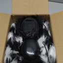 2 Pack 50 Inch Giant Halloween Light up Spiders Outdoor Decorations, Scary Giant Spider with 26 Purple LED Lights, Fake Large Spider for Indoor Outside Haunted Party Favor Yard Home House Props Decor (White Black)