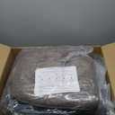 Chair Cushions for Dining Chairs Set of 6, Kitchen Chair Cushions, Chair Pads with Ties and Non Slip Backing, Tufted Memory Foam Seat Cushion 6 Pack, 15.5" x 15.5" x 4", Brown